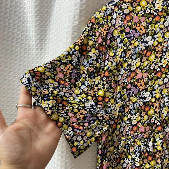 NWT LOFT Petite Floral Flounce Dress - Picture 6 of 6